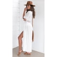 thumbnail image 6 of Women's Bathing Suit Cover Ups Open Front Beach Bikini Swimsuit Short Sleeve Cardigan Summer Long Flowy Beachwear, 6 of 6