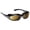 Crystal Brown Frame, variant on Churada Wind-Blocking Padded Sunglasses for Outdoors, UV400, Copper Lenses, Dark Tortoise, Small & Medium