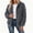 Dark Gray, variant on Women's Fall Winter Cable Knit Jacket Long Sleeve Full Zip Stand Collar Outerwear
