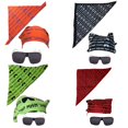 thumbnail image 4 of Macho Man Randy Savage Colored Costume Glasses Bandana Green Bandana, White Glasses, 4 of 5
