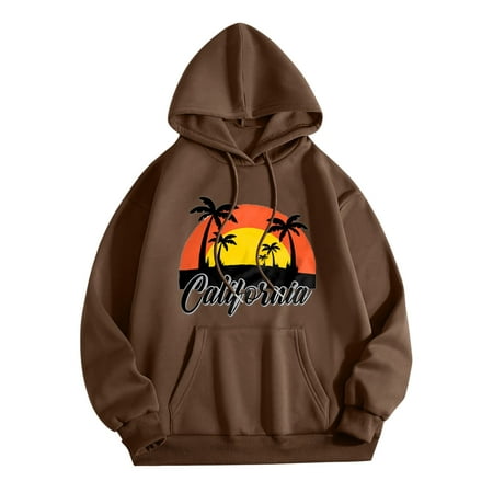 

Pianpianzi Scrub Star Tops Winter Sweatshirts Women Ladies Zipped Hoodie Ladies Printed Crewneck Hooded Casual Long Sleeve Fleece Sweatshirt