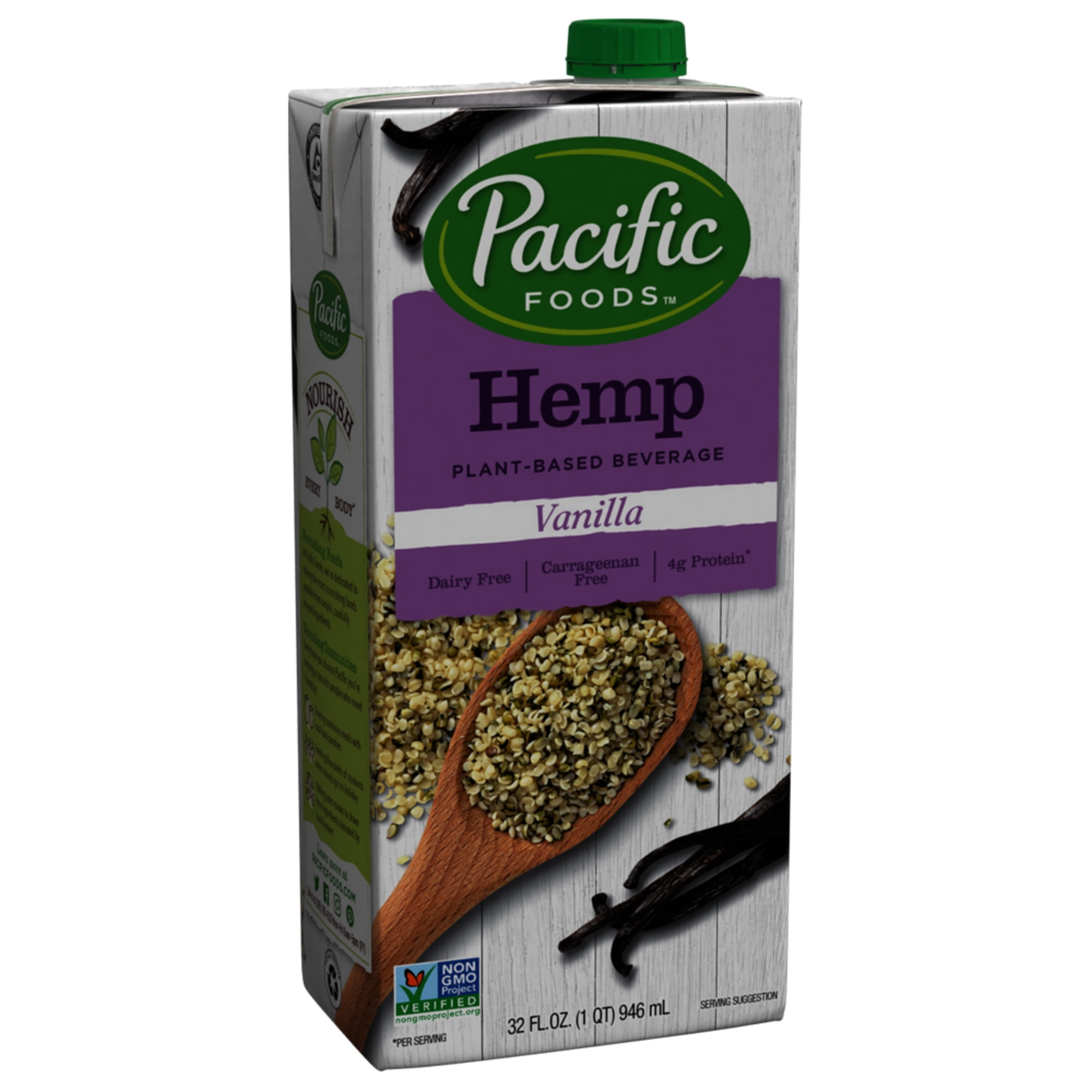 Pacific Foods Hemp Vanilla Plant-Based Beverage, 32oz