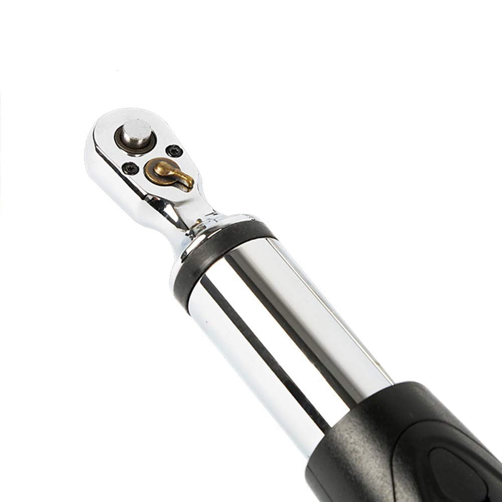 INTBUYING 3/8 " Handheld Digital Torque Wrench Data Store Maximum 135N Buzzer Peak Hold