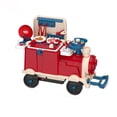 thumbnail image 3 of 3-in-1 Kids Ride-On Train and Pretend Play Kitchen Set, Toddler Construction Toy with Realistic Cookware Accessories, Ages 2-5, 3 of 6
