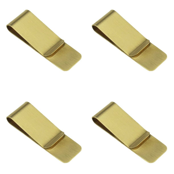 Inteprter Clip para dinero, portátil, de cobre inoxidable, multifuncional, creativo, diseño único, abrazadera para efectivo a prueba de herrumbre, Almacenamiento y organización del hogar Numero 3 Inteprter HA027736-03