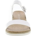 thumbnail image 3 of Sun + Stone Womens Mattie Cork Faux Leather Slingback Sandals, 3 of 3