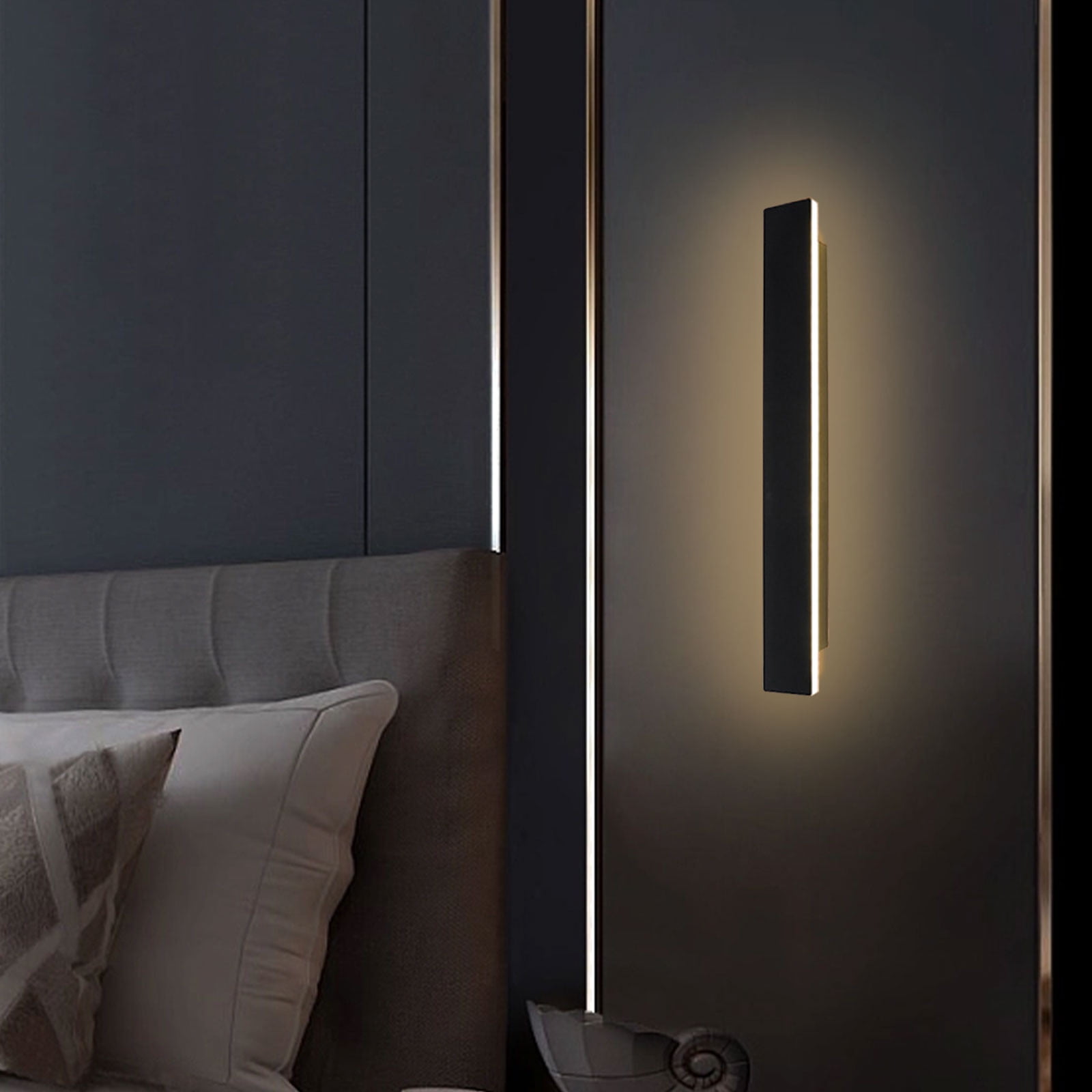 Gnmfd Wired Metal Wall Light Modern LED Wall Sconce Warm Light for Living Room Bedroom Bathroom Corridor Doorway Stairs, Elegant Home Decor, Ambient Lighting Fixtures