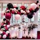 thumbnail image 1 of Globos negros y burdeos, 138 piezas, kit de arco y guirnalda de globos de 18 y 12 pulgadas, cinta de tiras para decoración de graduación, boda y cumpleaños., 1 of 5
