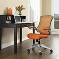 thumbnail image 2 of Scranton & Co Modern Faux Leather/Sponge Office Chair in Orange, 2 of 4