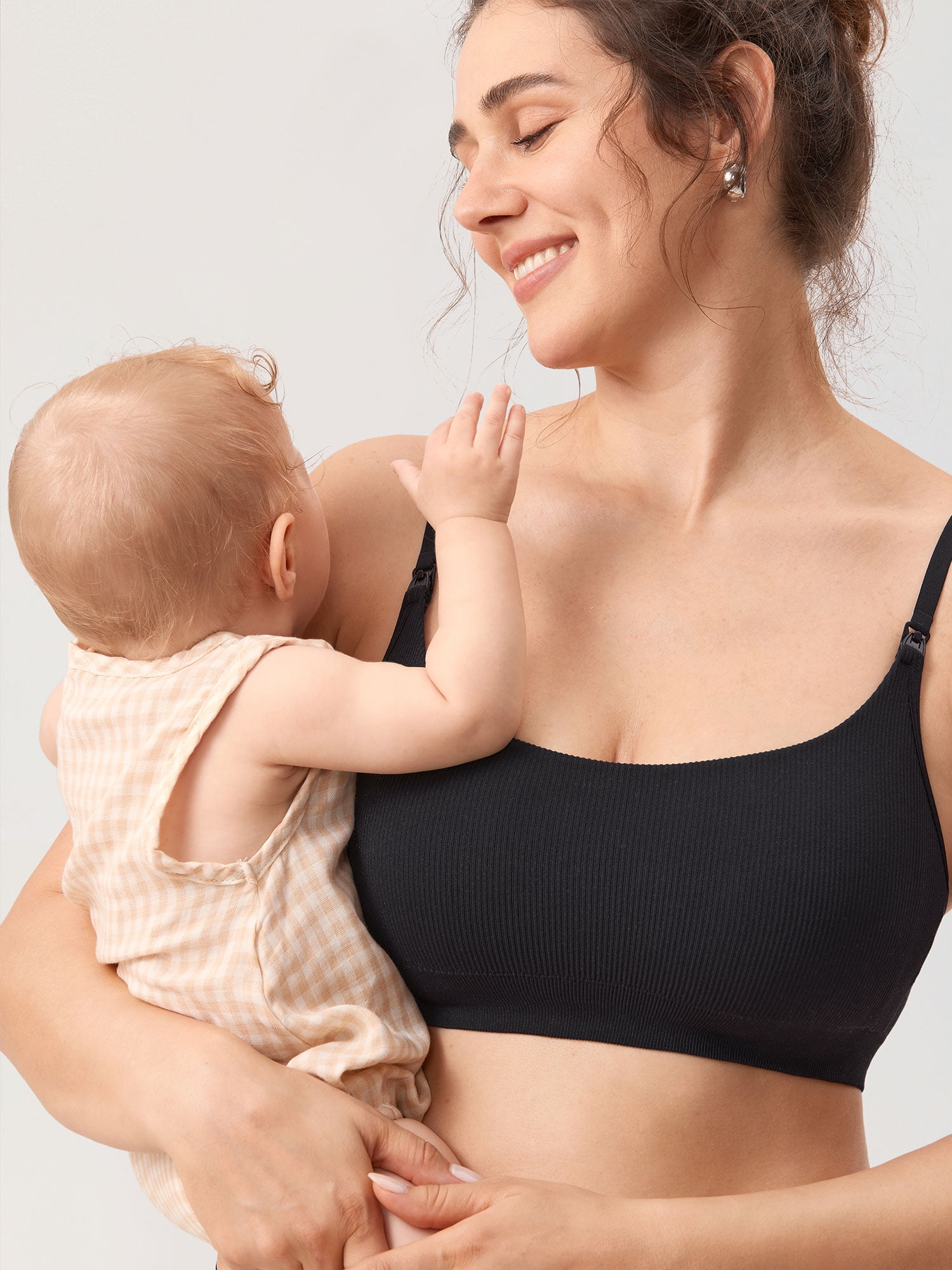 DELIMIRA Women's Nursing Bras Seamless Bralettes Wireless Maternity Breastfeeding Bra