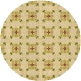thumbnail image 1 of Ahgly Company Indoor Round Patterned Caramel Brown Area Rugs, 6' Round, 1 of 6