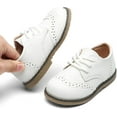 thumbnail image 2 of Boy's Girl's Classic Lace-Up School Uniform Oxford Comfort Dress Shoes Loafer Flats (Toddler/Little Kid), 2 of 6