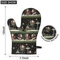 thumbnail image 6 of Cute Oven Mitts,Black Christmas Santa Pattern Oven Mitt 2-Pack Set,Kitchen Gloves for Oven,Heat Resistant Oven Mitts 7.7"x12", 6 of 7