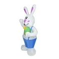 thumbnail image 2 of 5.9 FT Easter Inflatable Decorations Standing Bunny Holding Egg,Easter Blow-up Yard Decorations, Build-in LED Lights, Easter Inflatable Decor for Holiday Party, Indoor, Lawn, 2 of 6