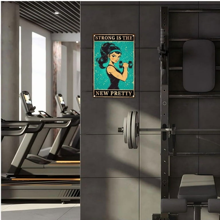 Strong Is The New Pretty Motivational Gym Poster 8x12 Inch