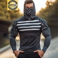 thumbnail image 2 of Dovford Fishing Hoodies for Men with Face Mask Performance UPF 50 + Sun Protection Long Sleeve Outdoor Hiking Shirt Breathable Sun Shirts for Men, 2 of 3