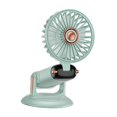 thumbnail image 2 of LOVIVER Table held Fan Personal Fan Desktop Cooling Fan Adjustable Angle Quiet Portable for Office Outdoor Bedroom Indoor Car Green, 2 of 6