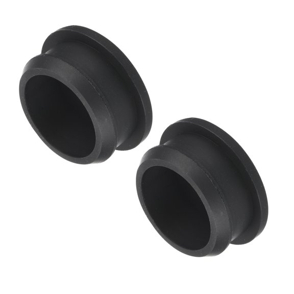 Uxcell Silicone Snap in Locking Hole Plugs For Kitchen Bulkheads Waterproof Sealing Plugs Black 34.6mm 2