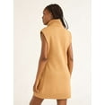 thumbnail image 2 of Free Assembly Woman's and Women's Plus Sleeveless Cable Knit Mini Sweater Dress, Sizes XS-4X, 2 of 5