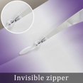 thumbnail image 5 of Purple White Ombre Throw Pillow Covers, Soft Pillowcases with Invisible Zipper, Modern Abstract Art Farmhouse Gradient Square Pillow Cushion Covers for Living Room Couch Sofa Bed 26x26 Inches, 5 of 8