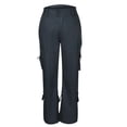 thumbnail image 3 of Gvmfive Women's Full-length Loose Fit Solid Pockets Low Waist Cargo Pants, 3 of 8