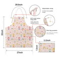 thumbnail image 7 of Fairy Tale Princess Pattern Apron-Garden Aprons for Women with Pockets-Cotton Linen Waterproof Kitchen Cooking Gardening Aprons Adjustable for Kitchen,Cooking,BBQ and Salon 33x27 Inch, 7 of 7