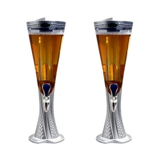 Miumaeov Beer Tower Beverage Dispenser with Removable Ice Tube and LED  Light 5.3Qt/1.5 Gallon Wine Drink Dispenser for Parties Bar Weddings  Restaurant Cafe Outdoor RV Camper 