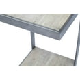 thumbnail image 3 of Jofran Global Archive Distressed Acacia and Stainless Steel "C" Table, 3 of 8