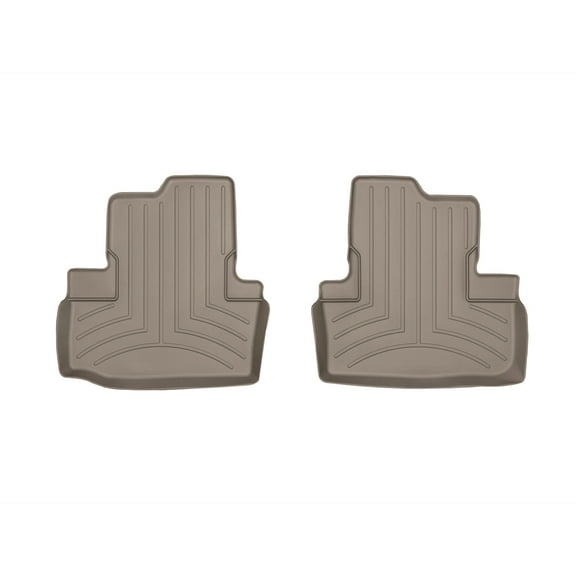 WeatherTech Custom Fit FloorLiners compatible with Cadillac ATS, ATS-V - 2nd Row (2-Piece Liner), Tan