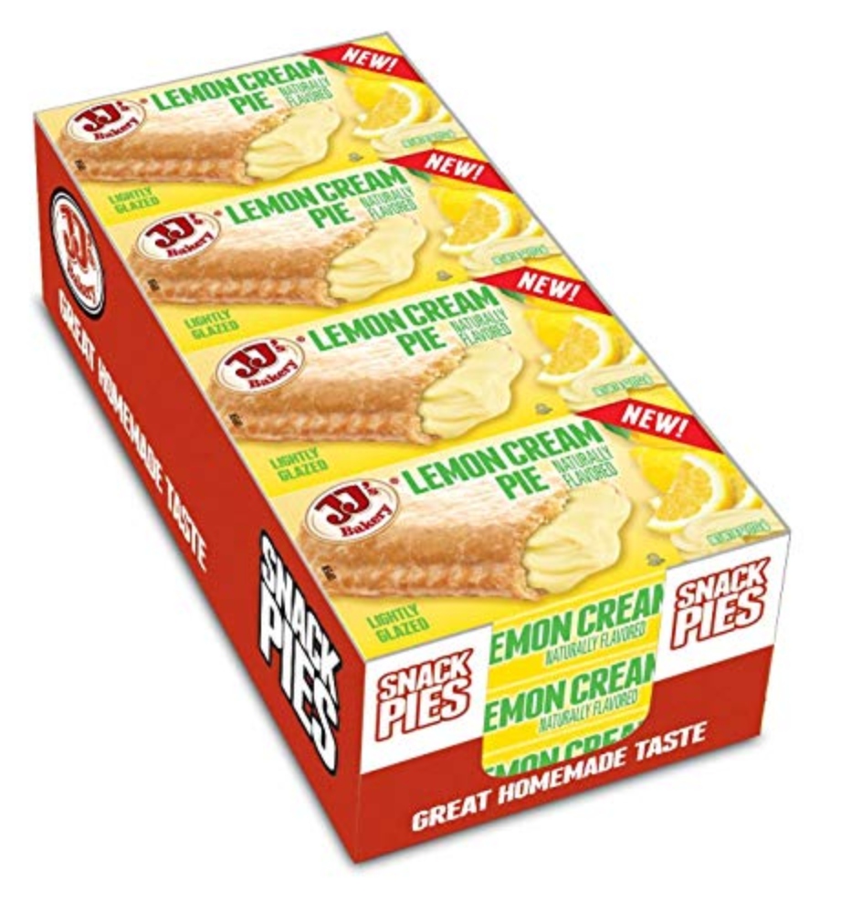 JJ's Bakery Lightly Glazed Lemon Cream Snack Pies, 6 Pack