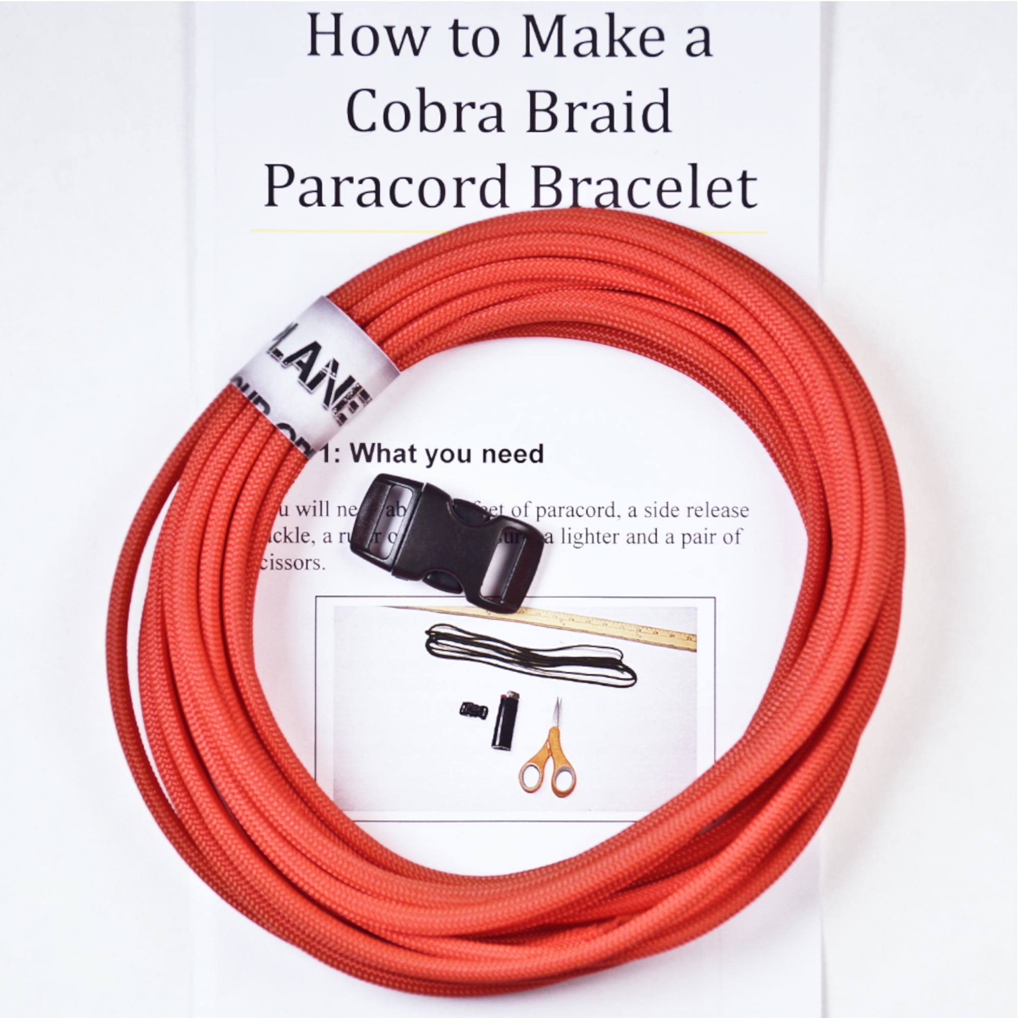 Paracord Planet DIY Cobra Braid Paracord Bracelet Kit – Multiple Colors – Survival  Bracelet Kit – Do It Yourself Jewelry 