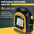 thumbnail image 2 of MARTIN Portable Propane Infrared Radiant Heater 10,000 Btu, Built-in Thermostat, 2 of 8