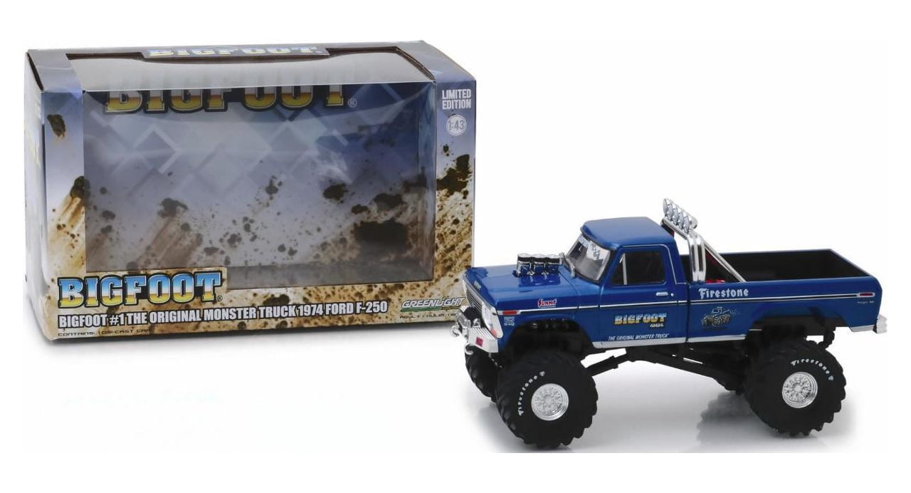 GreenLight Collectibles - 1:43 Bigfoot #1 The Original Monster Truck(1979) - 1974 Ford F-250 Monster Truck, Greenlight Collectib, Gifts