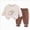 Beige 0726, variant on Toddler Baby Girl Clothes 12 18 Months 2T 3T 4T 5T 6T Fall Winter Outfits Cute Print Long Sleeve Sweatshirt Pant Outfits White Size 3-4 Years
