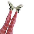 thumbnail image 2 of TheFound Ladies Long Stockings, Printing Tight Leggings Elastic Render Pants, 2 of 9
