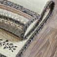 thumbnail image 3 of VHC Brands Floral Vine Jute Half Circle Welcome Mat w/Pad 19.5x36, 3 of 7