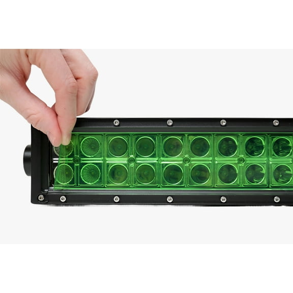 One 2" x 30" Green Universal LED Light Bar Film Cover
