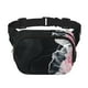 thumbnail image 1 of Balery Pink White Ocean Waves Mochila Cinturón para Mujeres y Hombres, Bolsa de Cintura Impermeable de Doble Capa con Correa, 1 of 9