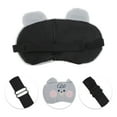 thumbnail image 2 of Unique Bargains 1 Pc Portable Cartoon Bearss Eye Mask for Travel Gray Fleece, 2 of 3