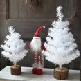 thumbnail image 2 of Elegant Mini Artificial Christmas Tree, White Christmas Decoration With Lifelike Branches And Sturdy Metal Stand For Home Party, Diy Crafts, 26s, 2 of 5