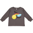 thumbnail image 3 of Inktastic Big Sister- Sun and Rainbow Girls Long Sleeve Toddler T-Shirt, 3 of 5