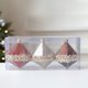 thumbnail image 4 of Juego de adornos para árboles de Navidad | Caramelo colgante único, avellana, bolas rómbicas, plástico multicolor | Lentejuelas brillantes, purpurina, detalle de cuentas | 3/4 piezas | 9x7,5cm |, 4 of 6