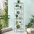 thumbnail image 6 of 6-Tier Storage Shelves, Pantry Mental Storage Rack/Kitchen Standing Wire Shelf/Garage Shelving, Commercial Wire Shelving Unit 16.7" W x 11.8" D for Tight Place (Chrome), 6 of 7