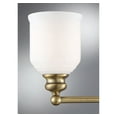 thumbnail image 6 of Warm Brass Three Light Bath Bar from the Melrose Collection, 6 of 6