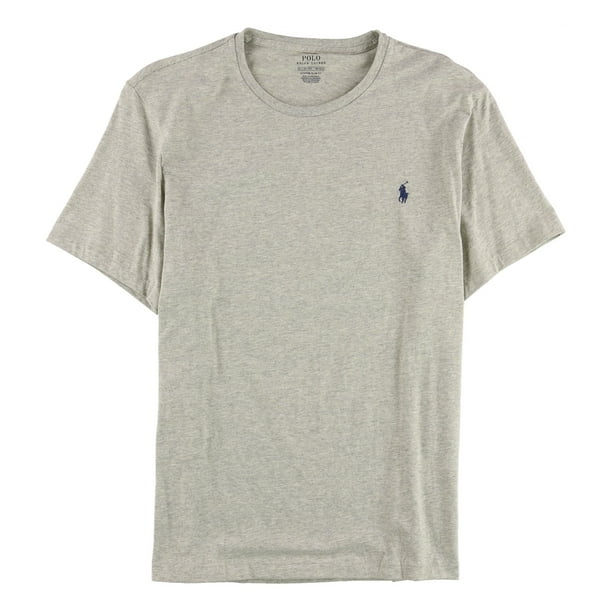 Ralph Lauren Camiseta básica para hombre, color gris, grande