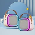 thumbnail image 4 of Mini Karaoke Machine Speaker  Microphone Light Effects Portable System Battery Home Party, 4 of 7