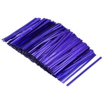 Uxcell Foil Twist Ties 3" Plastic Closure Tie for Tying Bread, Candy, Cookies, Gift Bags, Blue 750 Pack
