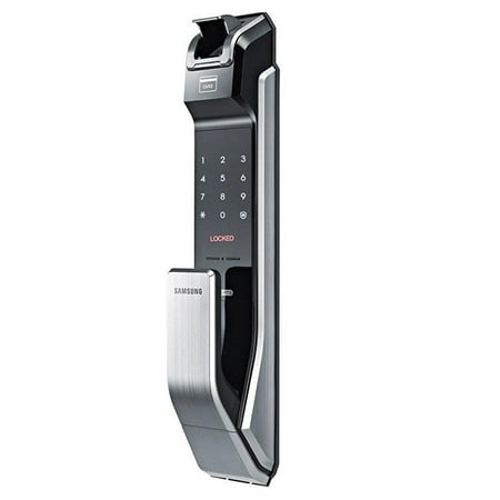 - samsung digital door lock shs-p718lbk/en fingerprint push pull two way latch mortise english version (morise - aml320)