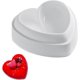 thumbnail image 1 of Molde de corazón liso, molde para pastel de silicona en forma de amor, sartén para hornear de 6-1/3 pulgadas para decorar pasteles, hacer dulces, mousse de chocolate, postre, tarta de queso, Ov Feliz Sencillez, 1 of 5