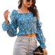 thumbnail image 2 of Top De Mujer, Blusa De Primavera De Fibra De Poliéster Con Estampado Floral, Manga Larga Para Oficina ANGGREK No, 2 of 7